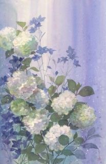 ดอกไฮเดรนเยียสีม่วง