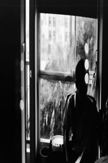 Black white room