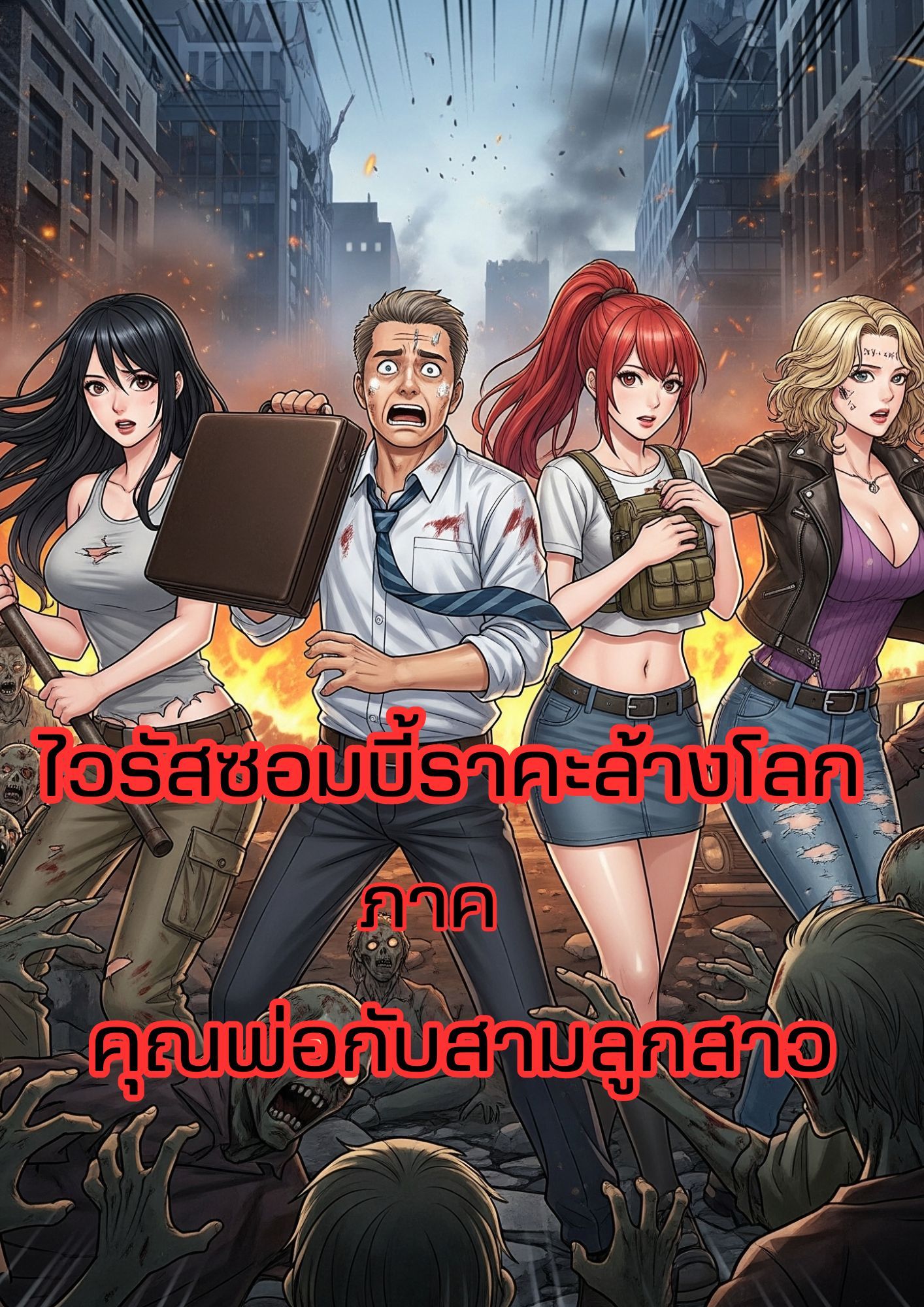 ไวรัสซอมบี้ราคะล้างโลก ภาค คุณพ่อกับสามลูกสาว