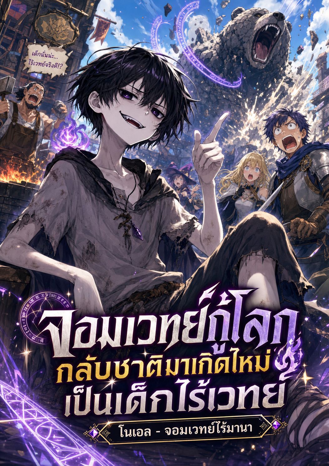 จอมเวทย์กู้โลก กลับชาติมาเกิดใหม่เป็นเด็กไร้เวทย์