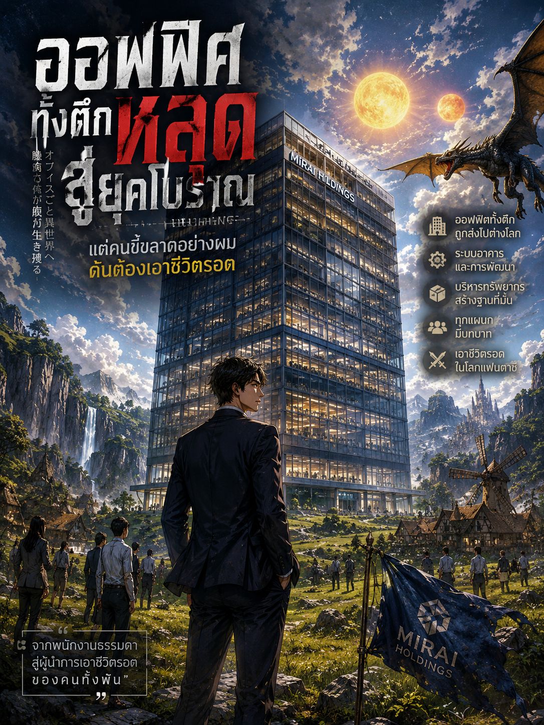 ออฟฟิศทั้งตึกหลุดสู่ยุคโบราณ​ แต่คนขี้ขลาดอย่างผมดันต้องพาทุกคนเอาชีวิตรอด
