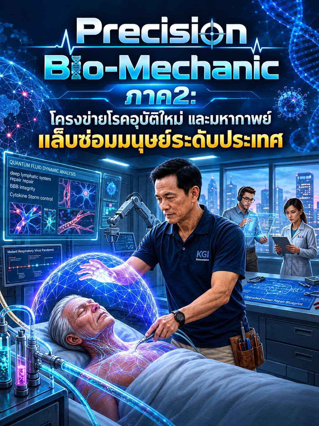 Precision Bio-Mechanic ภาค 2: โครงข่ายโรคอุบัติใหม่ และมหากาพย์แล็บซ่อมมนุษย์ระดับประเทศ